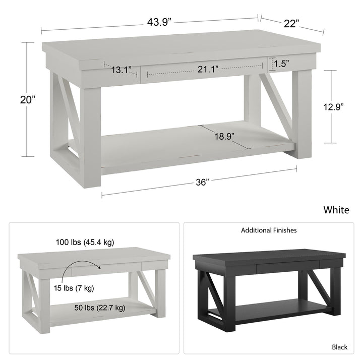 Crestwood Coffee Table - Black