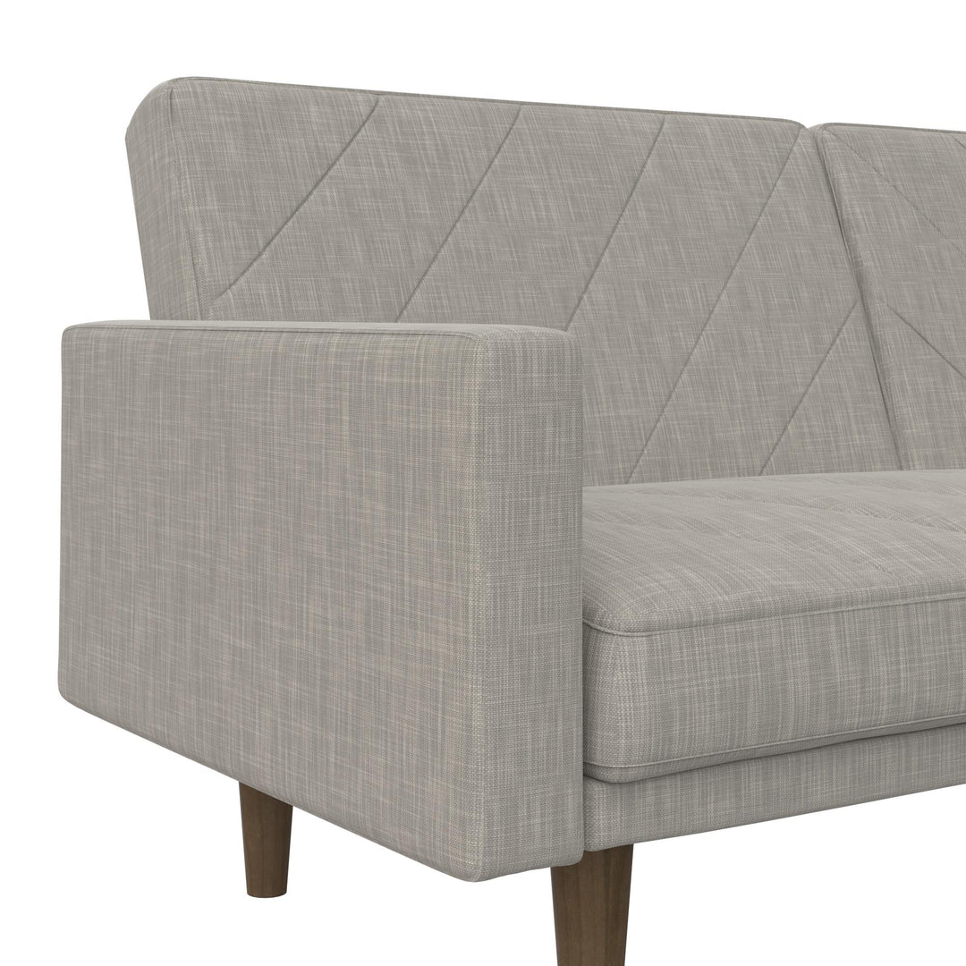 split-back reclinable futon - Light Gray