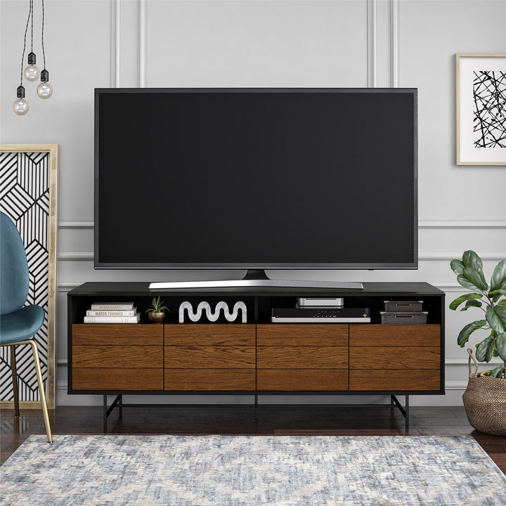 Reznor 70 inch TV stand -  Black Oak