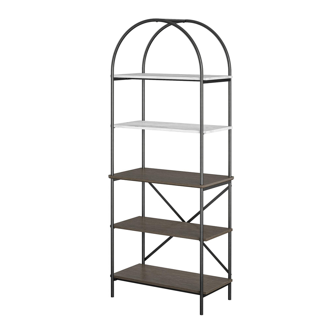 CosmoLiving book storage solutions -  Gray (Wood Grain)
