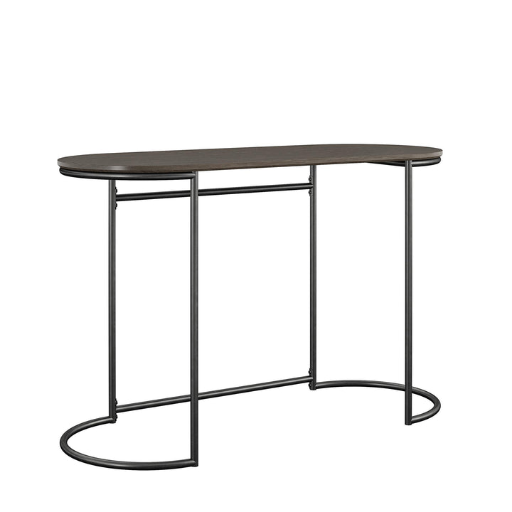 Vivinne Writing Desk with Storage -  Gray (Wood Grain)