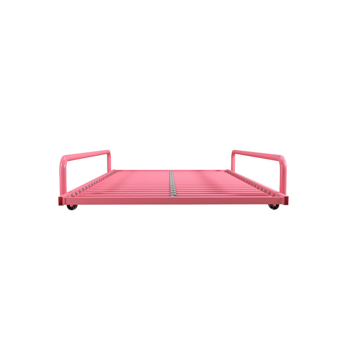 metal daybed with trundle - Pink - Twin Size