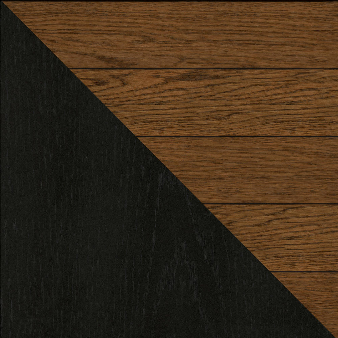 Work desk with drawers -  Black Oak