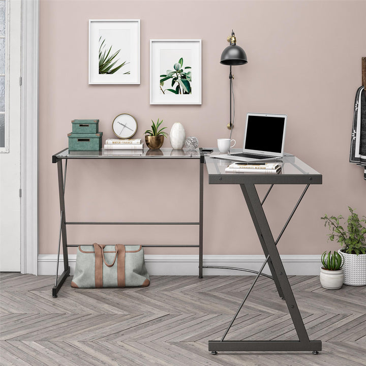 L-Shaped Desk - Gray