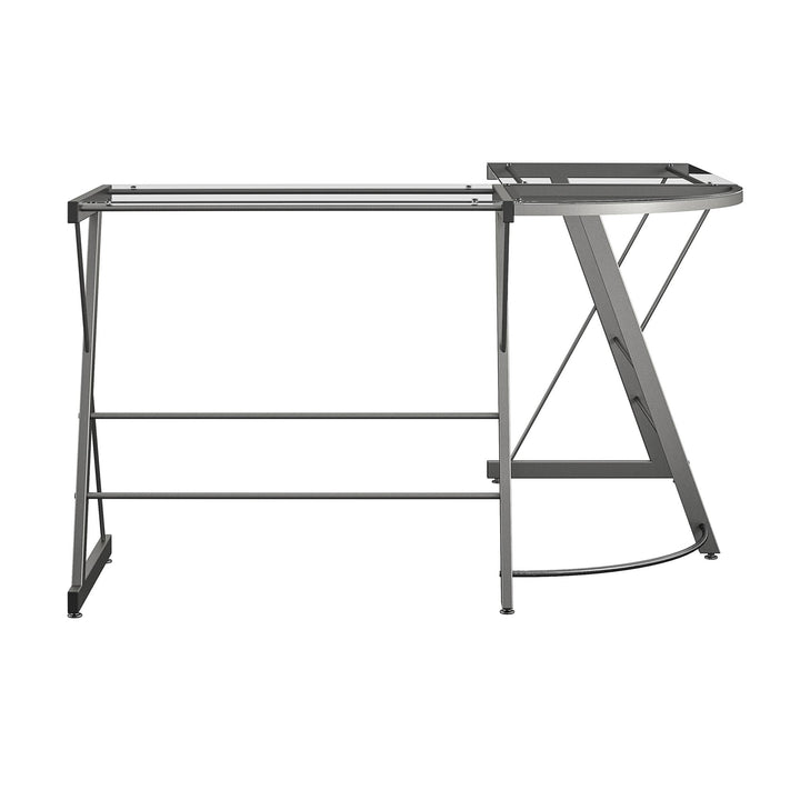 Versatile L-Shaped Workstation - Gray