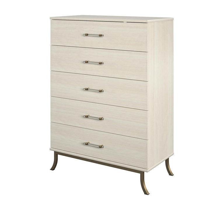 Monarch Hill 5 Drawer Dresser White -  Ivory Oak