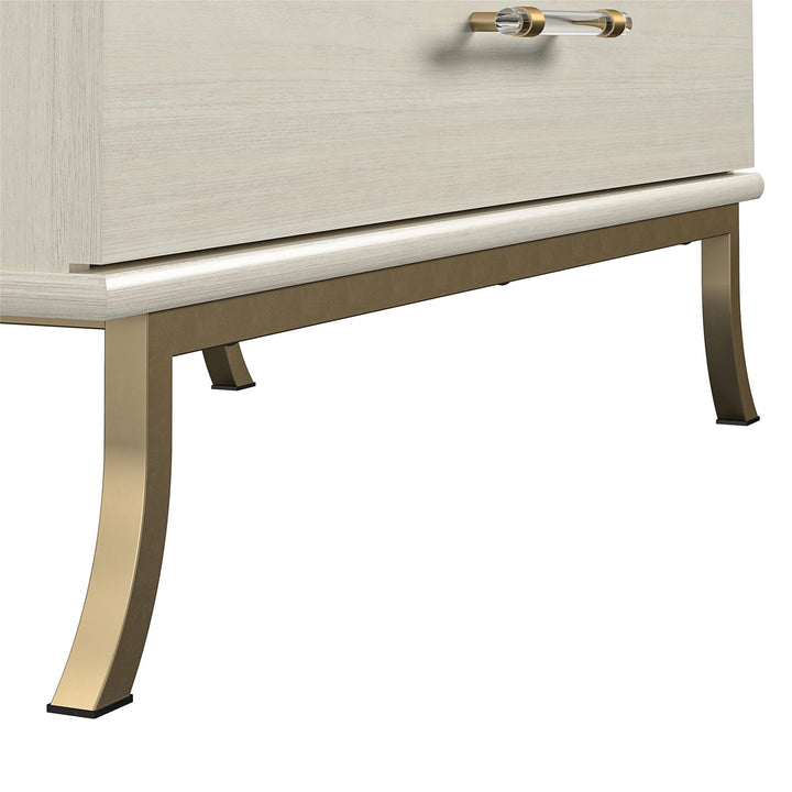 Monarch Hill Acrylic Handles Dresser -  Ivory Oak