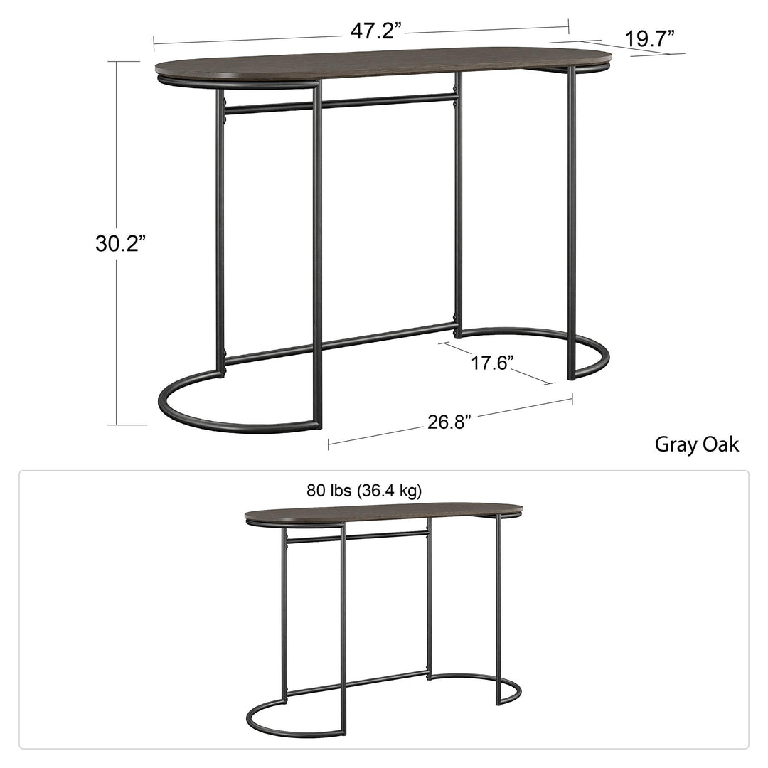 Chic CosmoLiving Vivinne Desk -  Gray (Wood Grain)