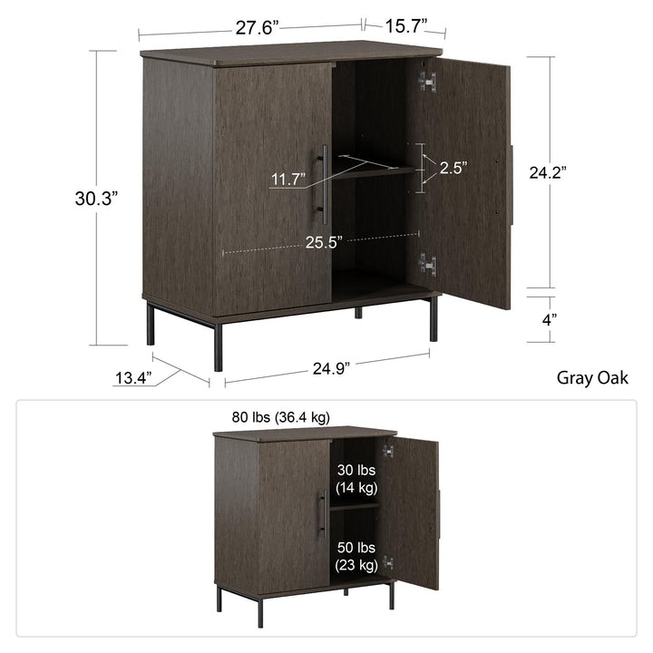 Elegant cabinets for modern homes -  Gray (Wood Grain)