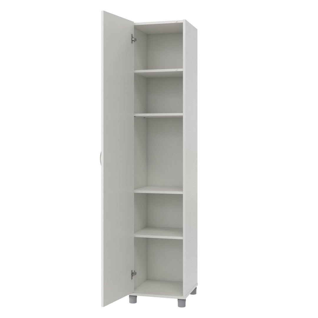 16 inch tall pantry cabinet - White