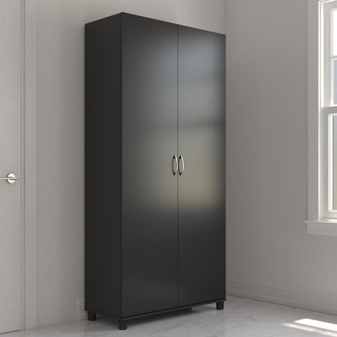 36 inch cabinet with 5 shelves - Black