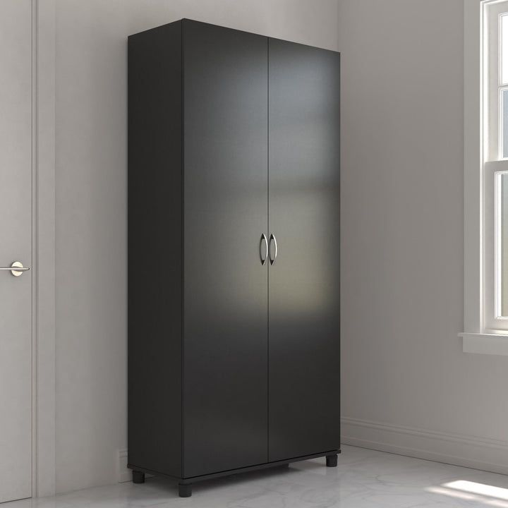 36 inch cabinet with 5 shelves - Black