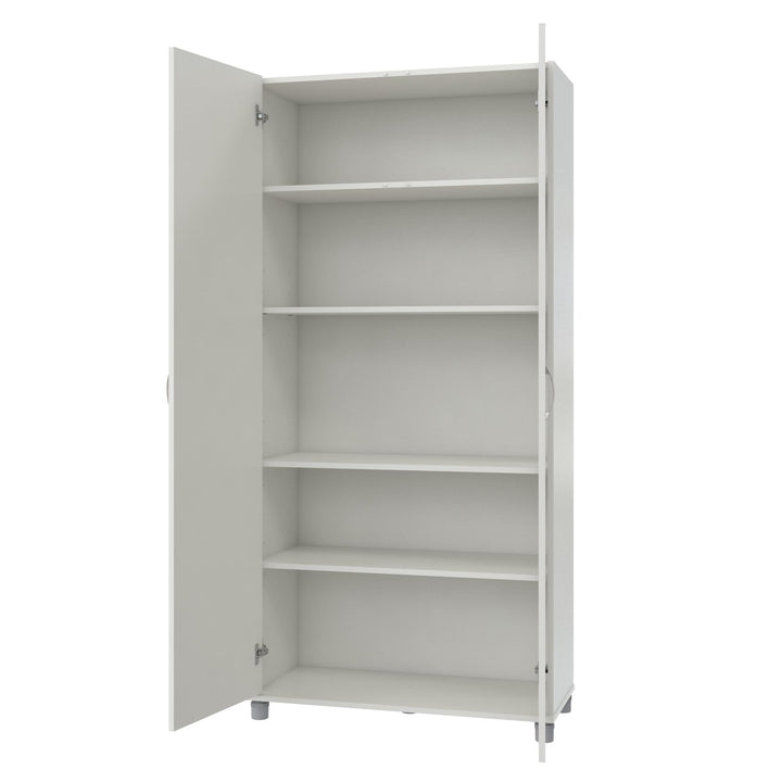 36" utility storage cabinet - White