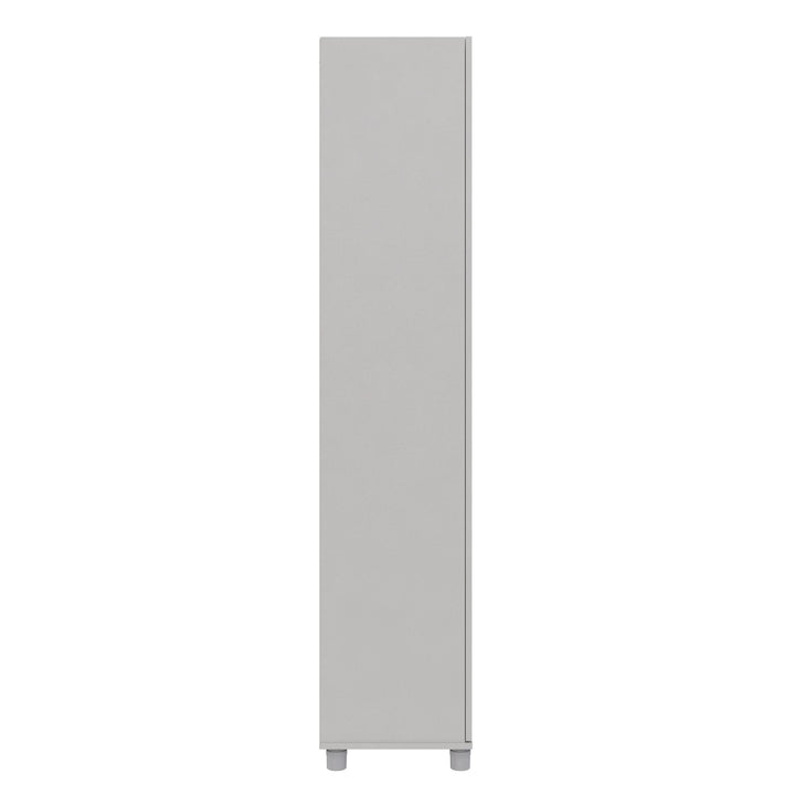 storage cabinet with five shelves - Dove Gray