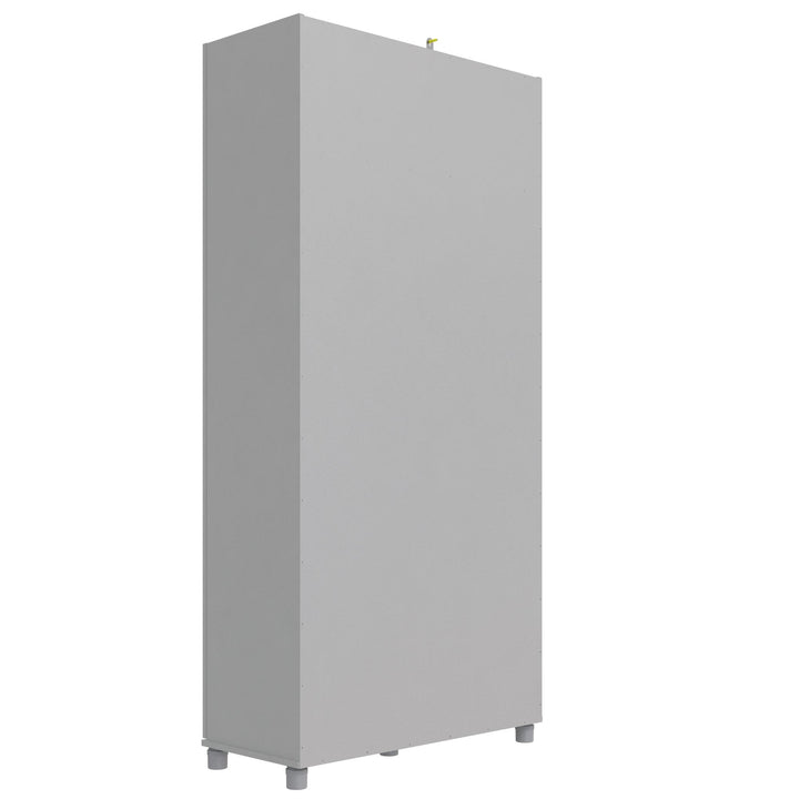 three adjustable shelves storage cabinet - Dove Gray