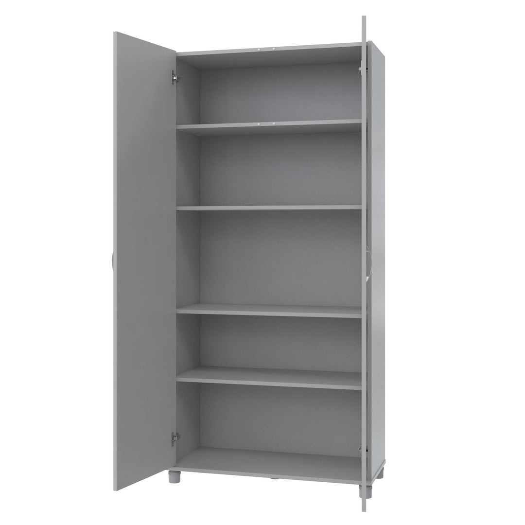 2 door pantry storage cabinet - Dove Gray