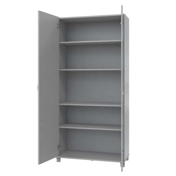 2 door pantry storage cabinet - Dove Gray