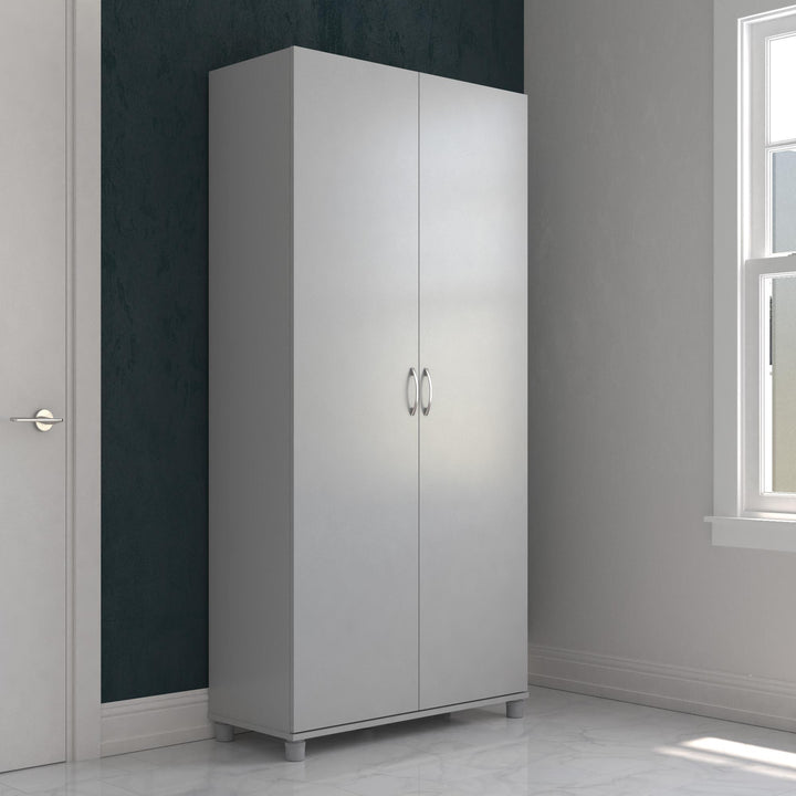 36 inch cabinet with 5 shelves - Dove Gray