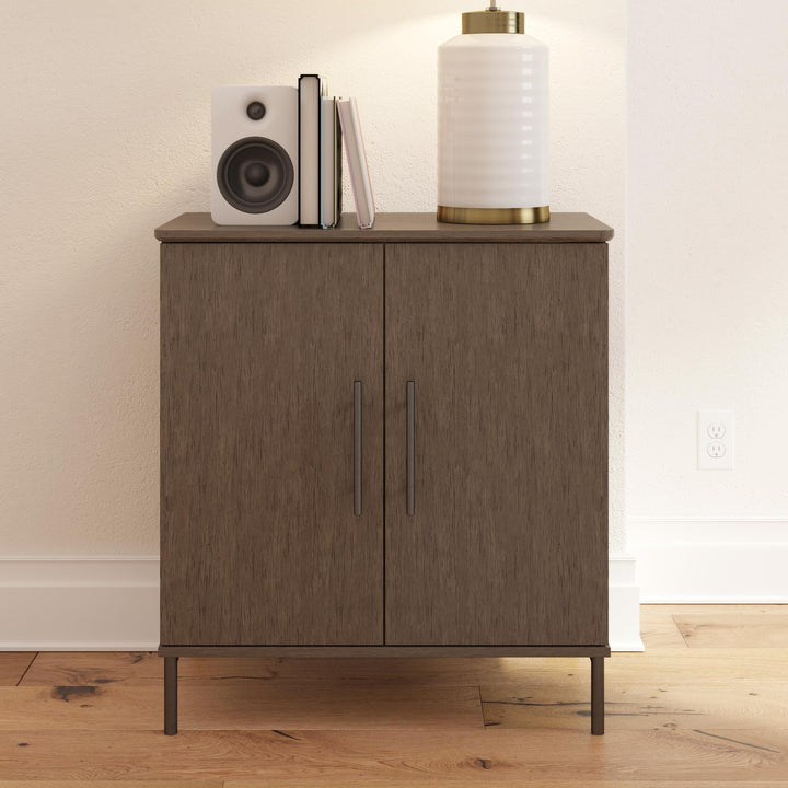 Vivinne cabinet storage solutions -  Gray (Wood Grain)