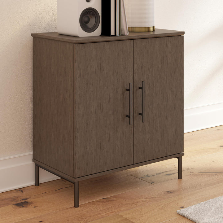 CosmoLiving modern cabinet designs -  Gray (Wood Grain)
