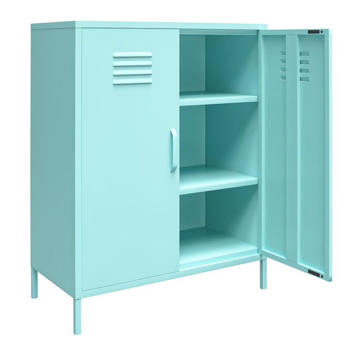 Functional metal cabinet for storage -  Spearmint