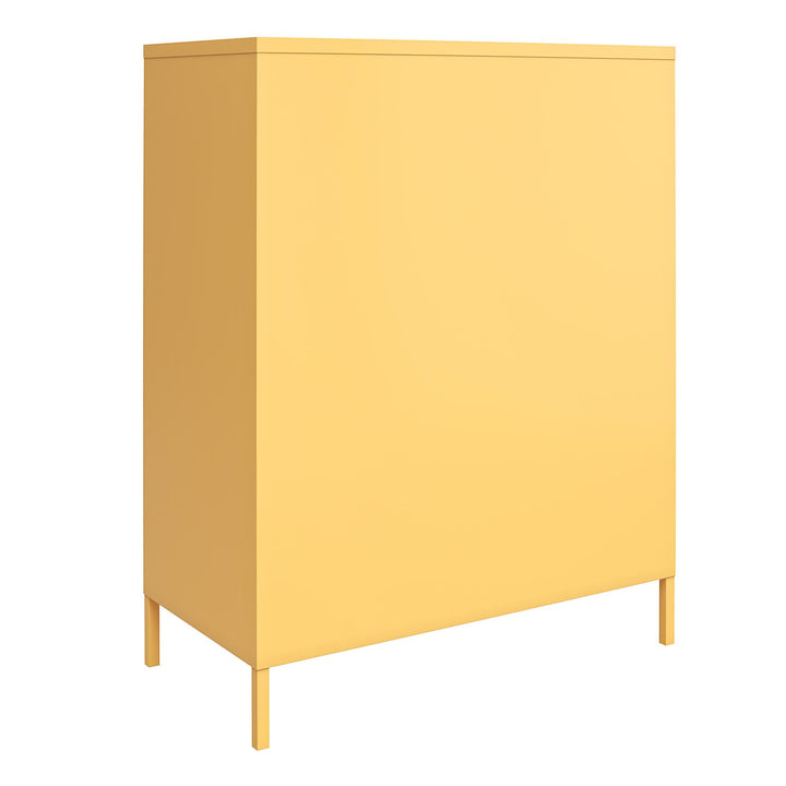 Spacious metal locker storage cabinet -  Yellow