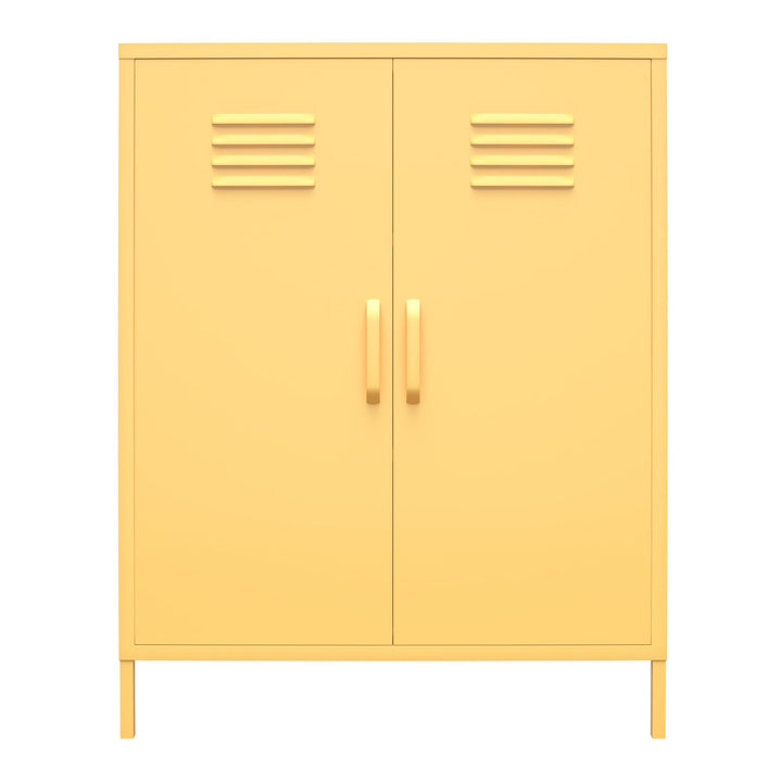 Maximize space with Cache locker cabinet -  Yellow