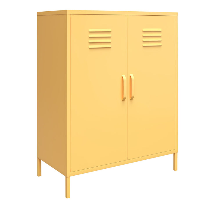 Cache cabinet for organized living -  Yellow