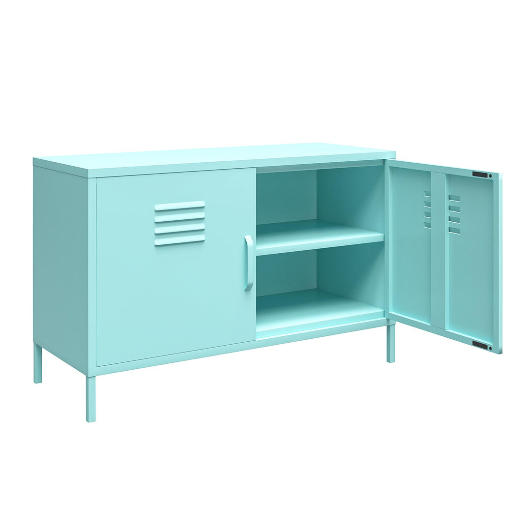 Cache 2 Door Metal Locker Accent Cabinet - Spearmint