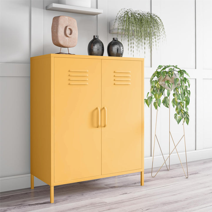 Contemporary locker design by Cache -  Yellow