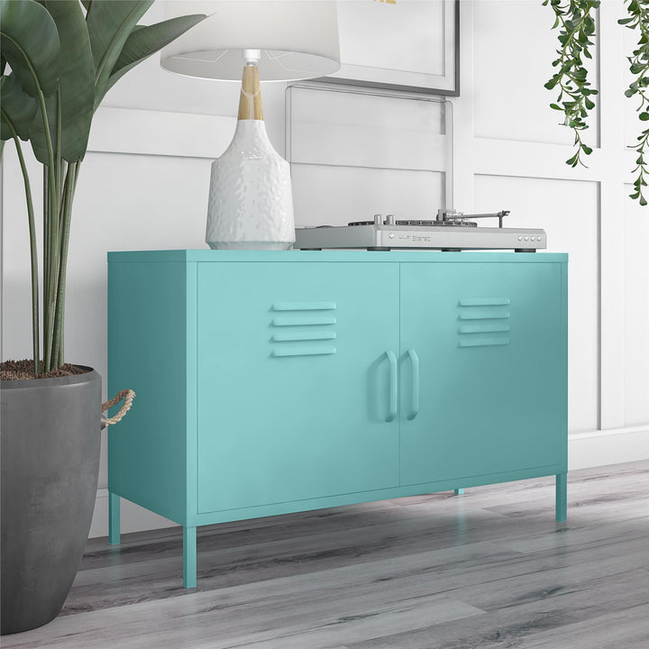 Versatile 2 door accent cabinet -  Spearmint