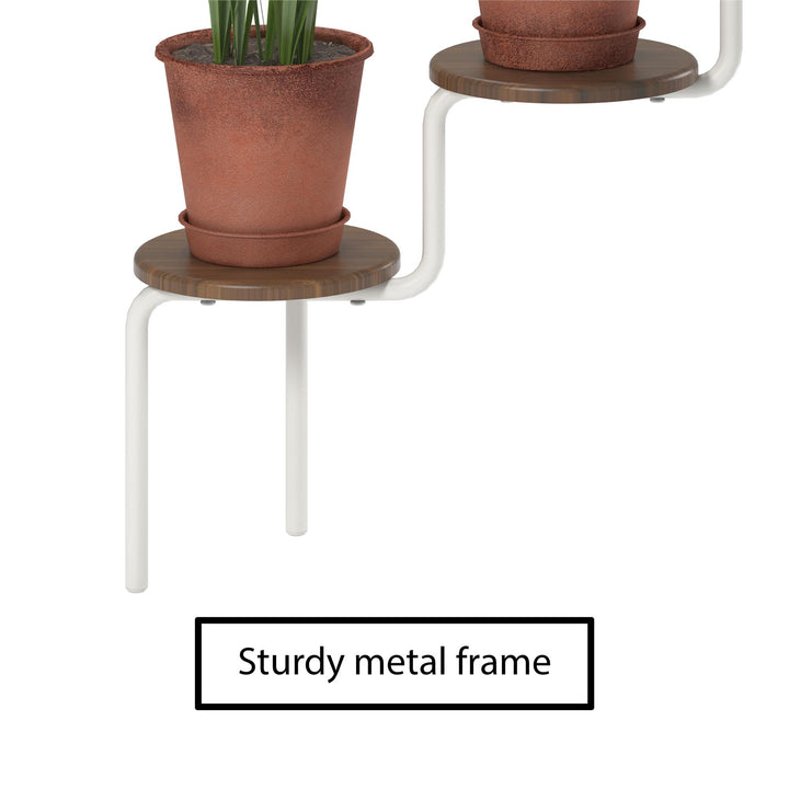 Functional and stylish Webster plant holder -  Florence Walnut