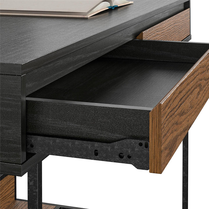 Reznor tech-friendly desk -  Black Oak