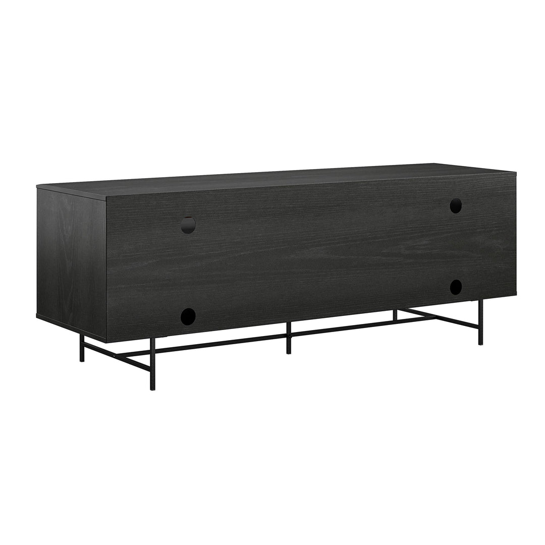 TV unit with cable solution -  Black Oak
