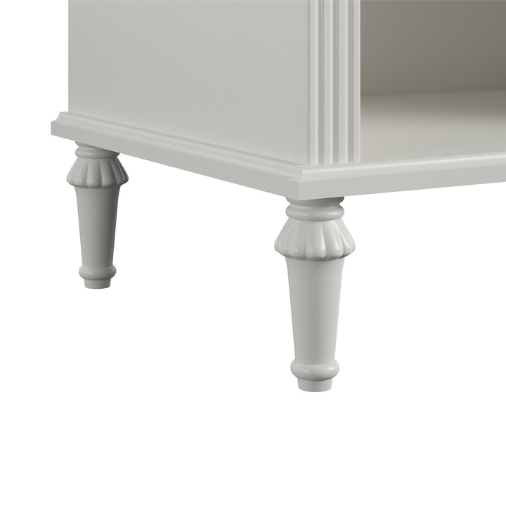 Rowan Valley Nightstand with Cubby -  White