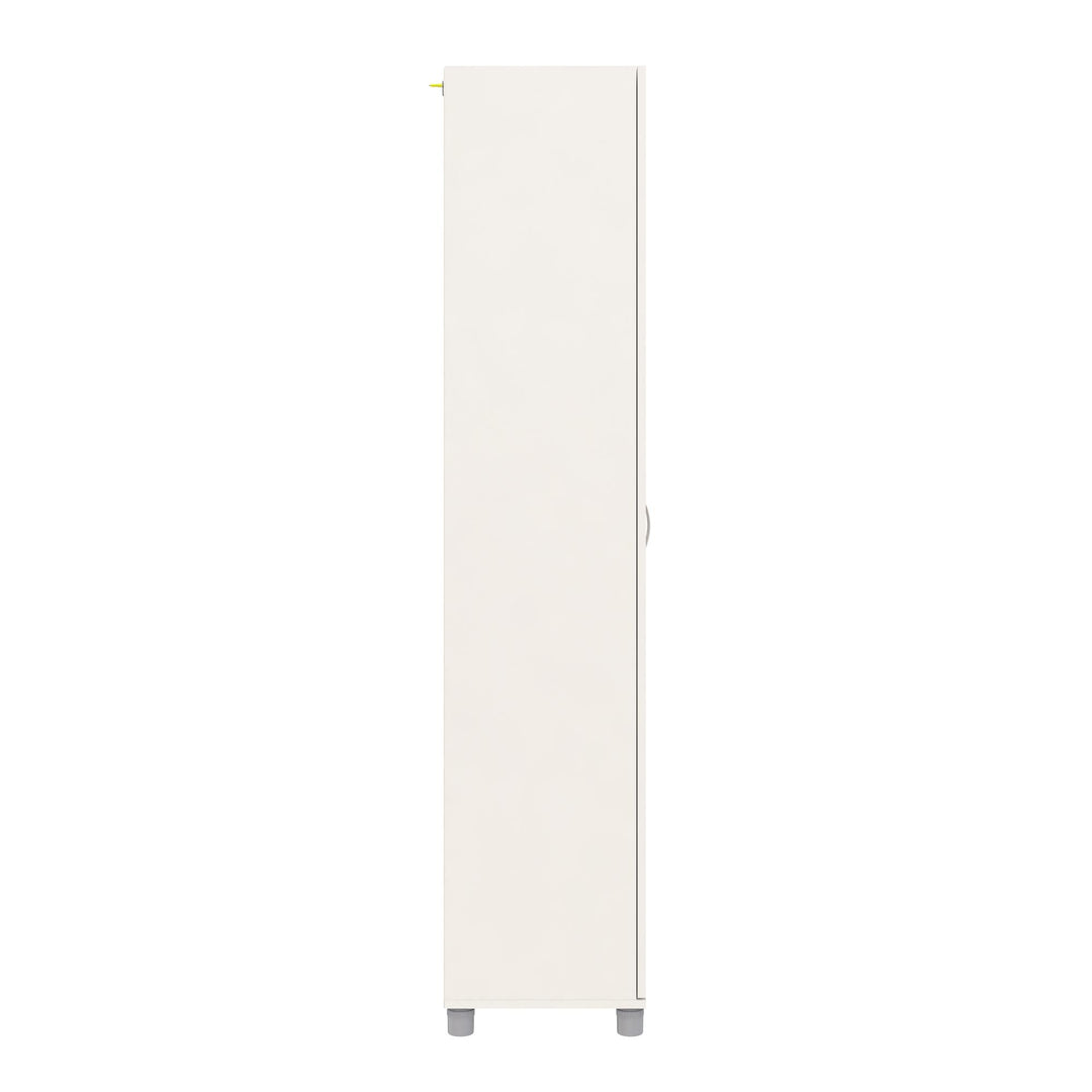 Basin 24 Inch 2 Door Utility Storage Cabinet - White
