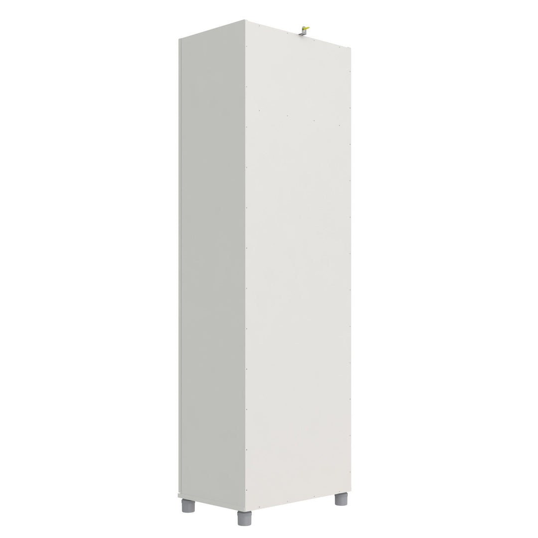 Basin 24 Inch 2 Door Utility Storage Cabinet - White