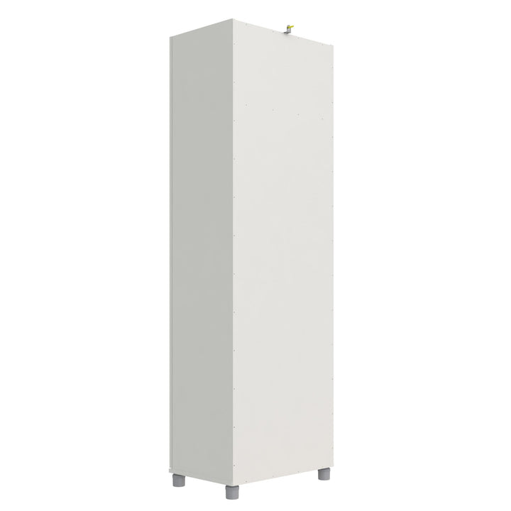 Basin 24 Inch 2 Door Utility Storage Cabinet - White