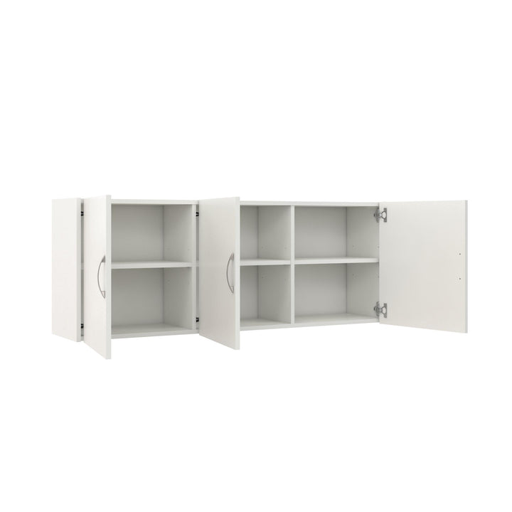 54" wall-mounted storage cabinet - White