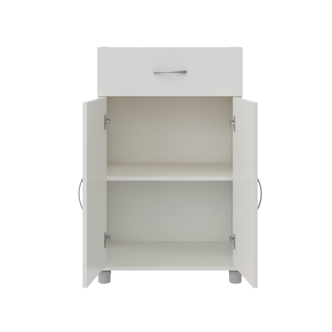 Basin 24 Inch 2 Door Base Storage Cabinet - White
