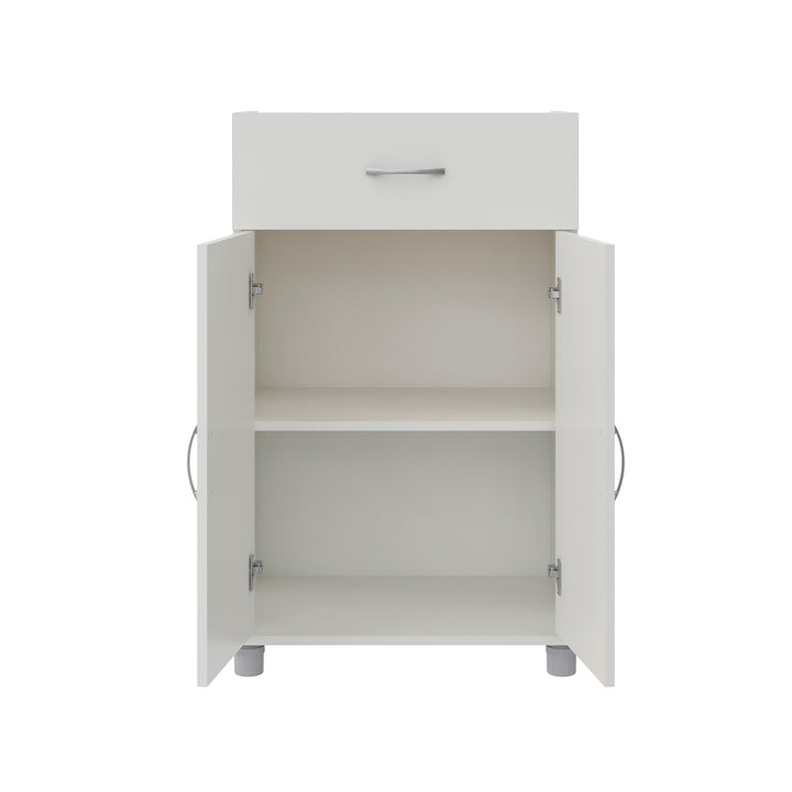 Basin 24 Inch 2 Door Base Storage Cabinet - White