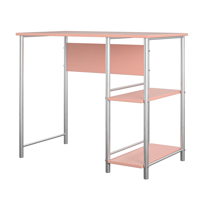 desk with side storage - Light Pink