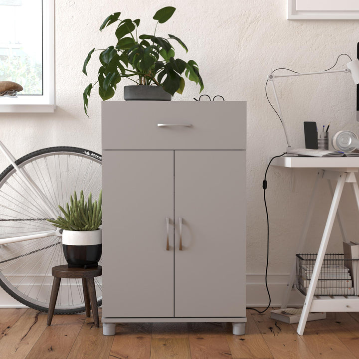 Basin 24 Inch 2 Door Base Storage Cabinet - Dove Gray