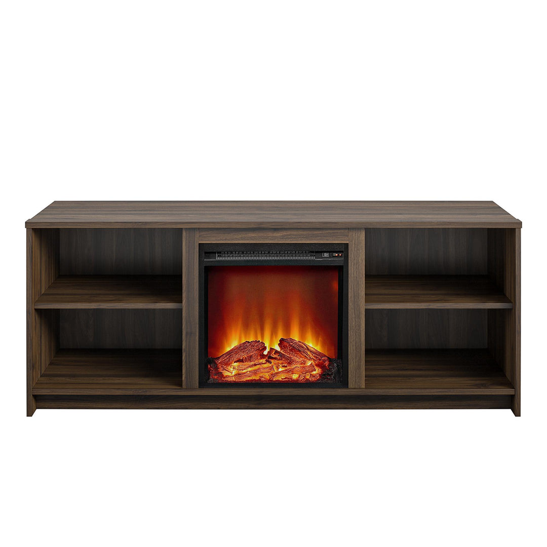 fireplace tv stand for 60" TV - Florence Walnut