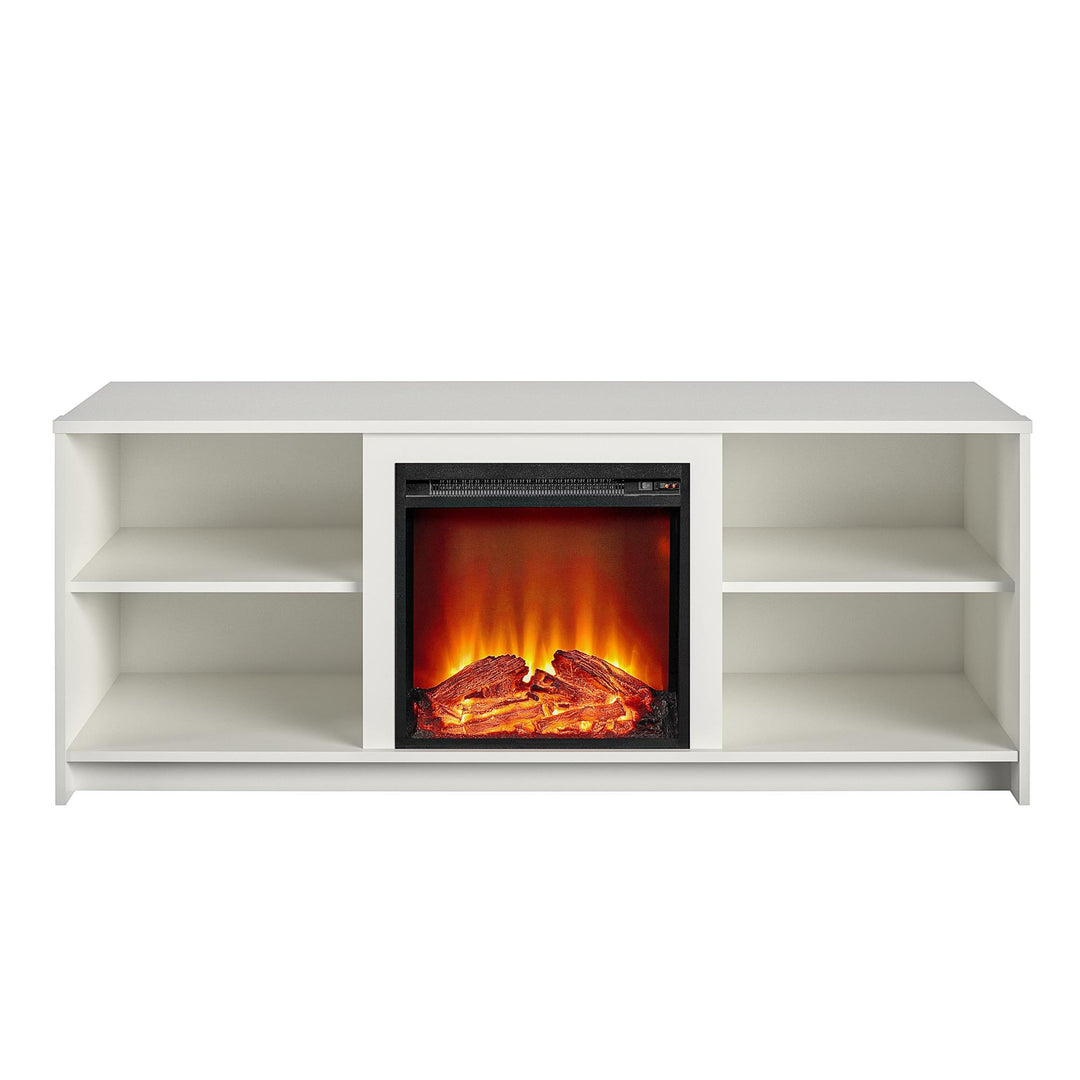 fireplace tv stand for 60" TV - White