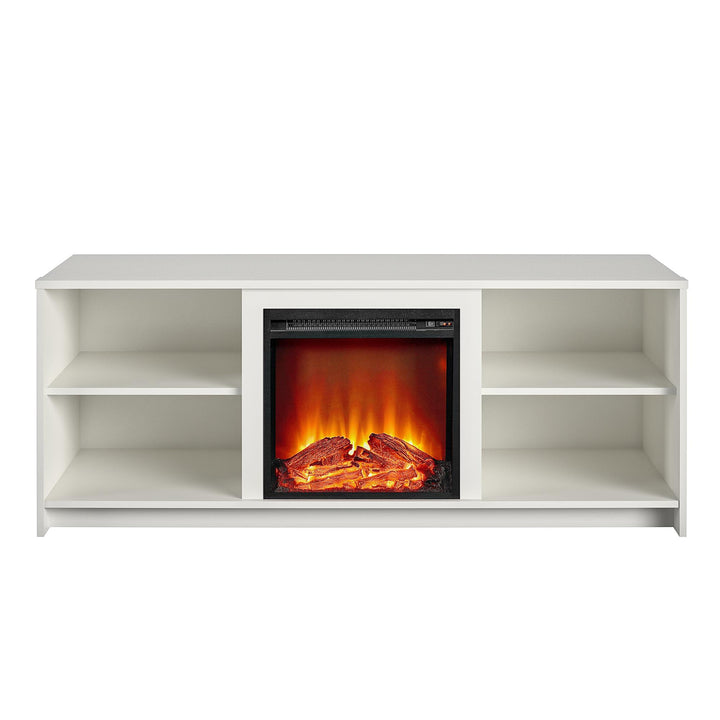Cabrillo Fireplace TV Stand for TVs up to 65" and up to 120 lbs - White