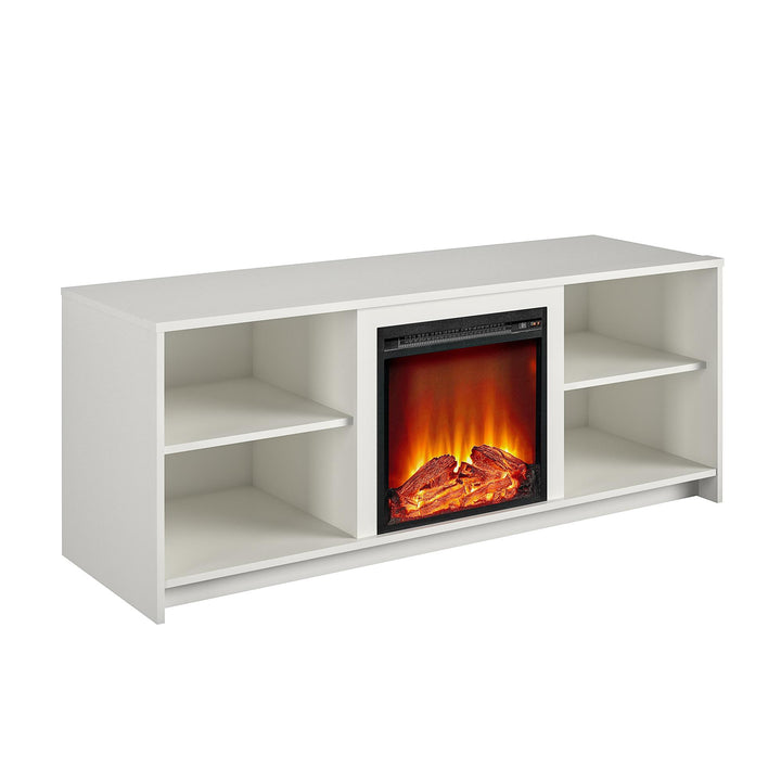 Cabrillo Fireplace TV Stand for TVs up to 65" and up to 120 lbs - White