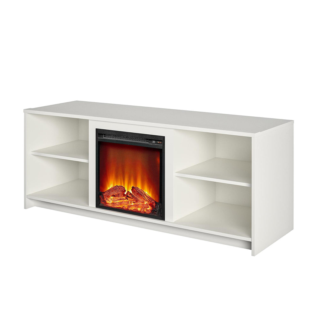 cabrillo fireplace tv stand - White