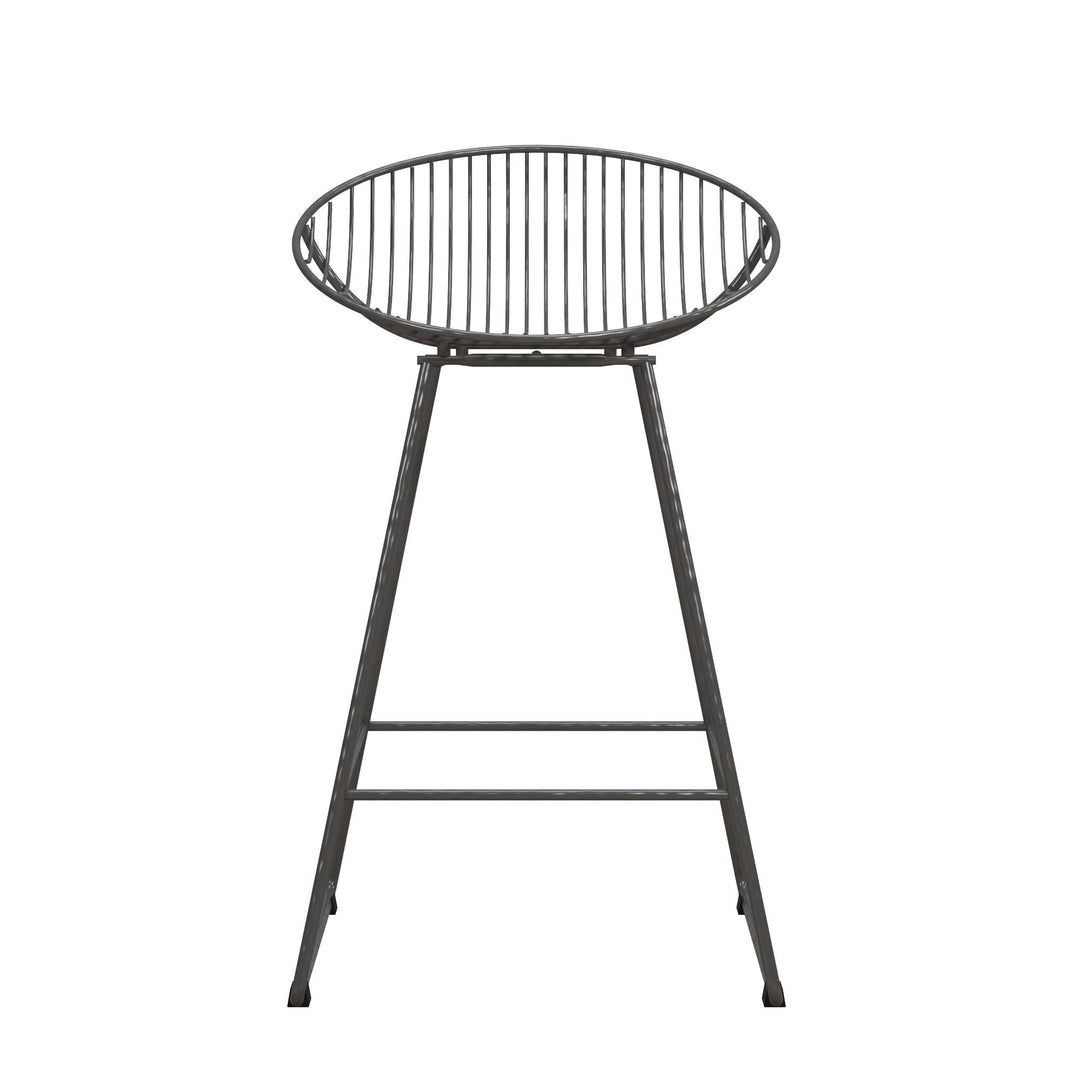 Stylish Ellis counter height bar stool -  Black