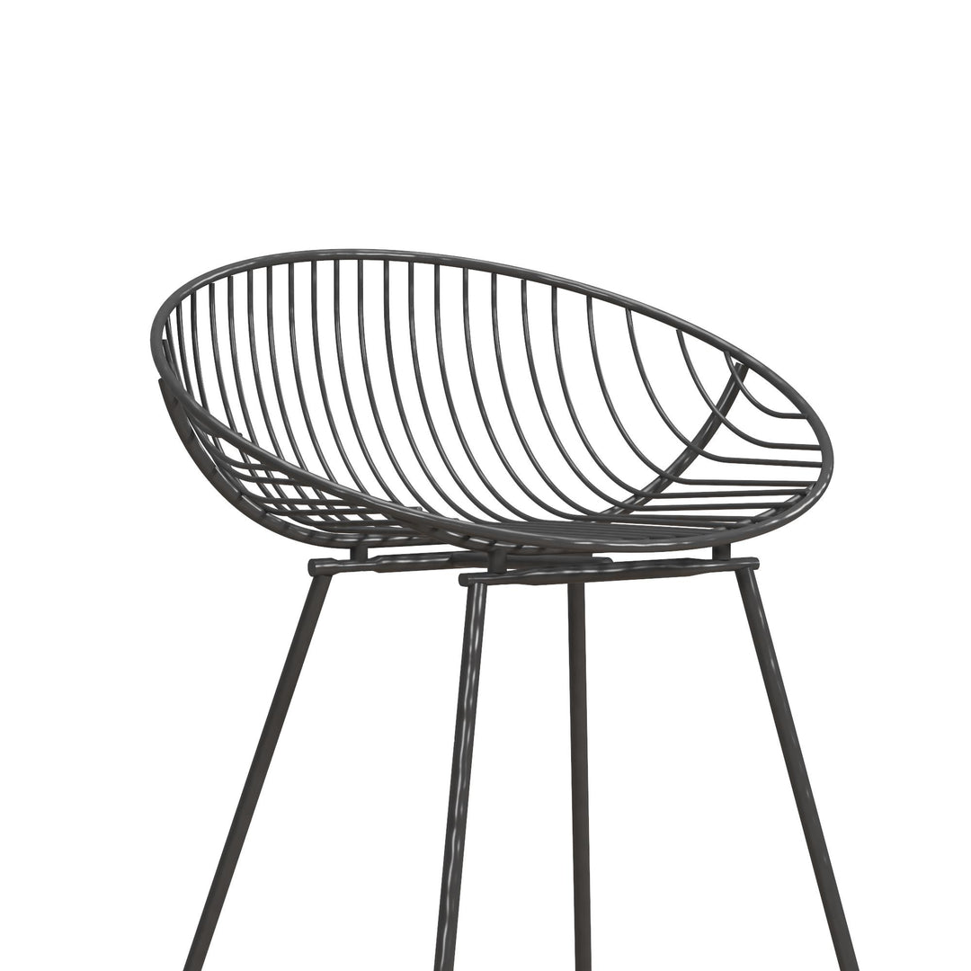 Ellis wire counter height bar stool -  Gray